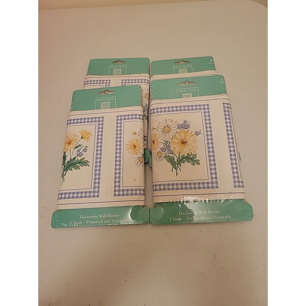 Ashley Taylor Daisy Meadow Decorative Wall Border 5yds x 6.75